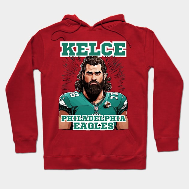 Jason Kelce Hoodie by Charlie Dion